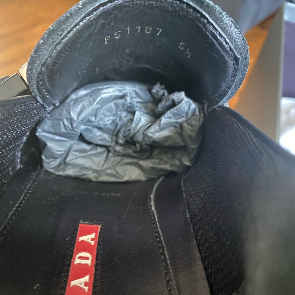 Mens Black Prada loafers - Picture 3 of 3